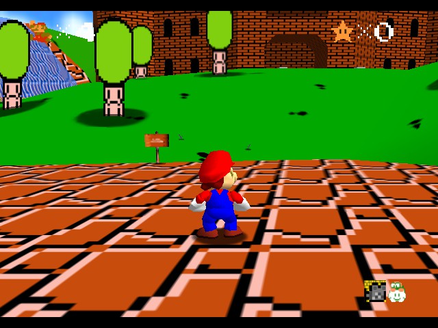 Super Mario 64 - Retro Graphics